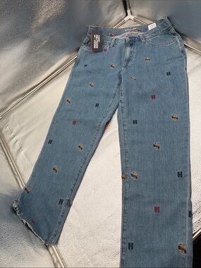 Tommy Hilfiger Denim Slim Boyfriend "Coupe Copain Étroite" Monogram jean